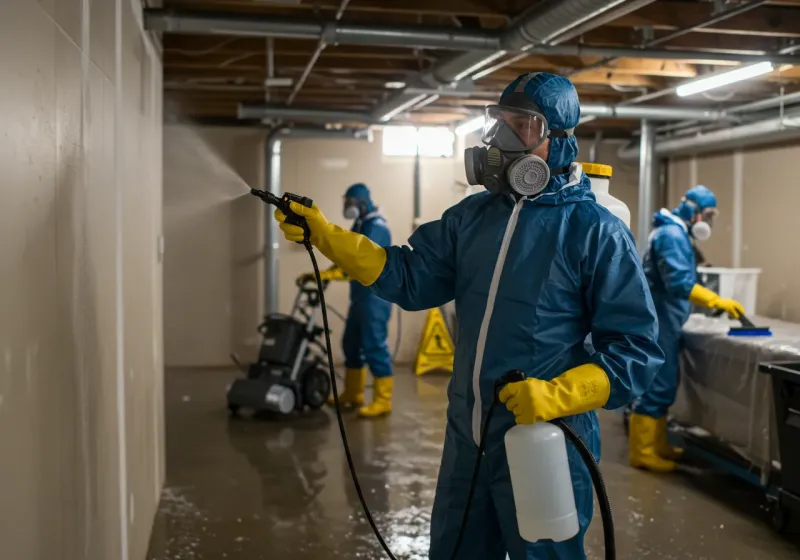 Basement Sanitization and Antimicrobial Treatment process in Perth, NY